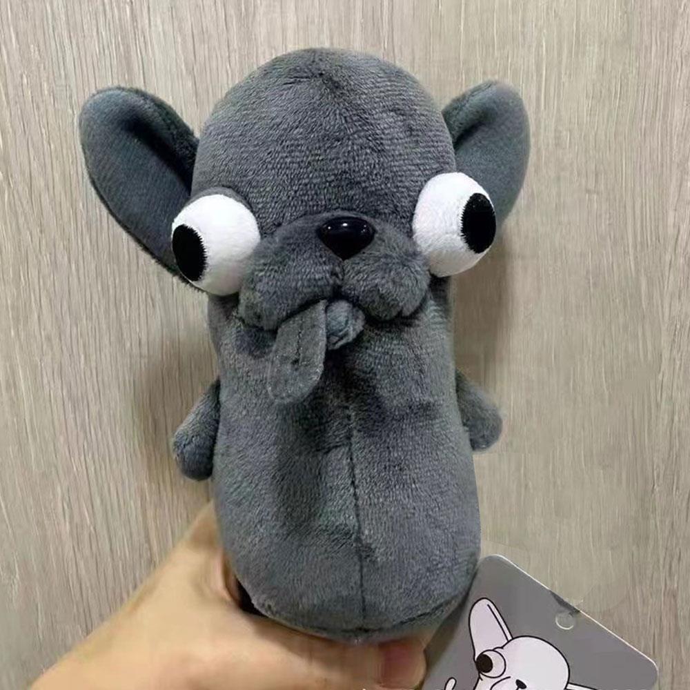 Funny Plush Puppy Pet Keychain Pendant Cute Doll Backpack Pendant Weird Cute Stuffed Chihuahua Doll Gifts School Bag Pendant