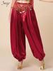 Fashion Huayu Indian Dance Costume: Adult Belly Dance Outfit with Xinjiang Dance Lantern Wide-Leg Pants
