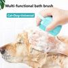 New Pet Bath Brush To Bathe Dog Short Hair Brush Dog Cat Massage Comb Grooming Bathing Short Hair Soft Silicone Rubber GSZ02