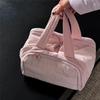 Portable Waterproof Makeup Bag - Large Capacity, Washable, Partitioned for Travel & Storage