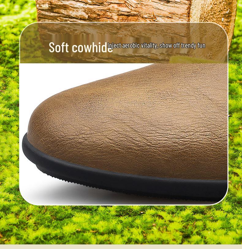 2024 Men's Summer Breathable Leather Pointed Toe Slip-On Casual Sandals