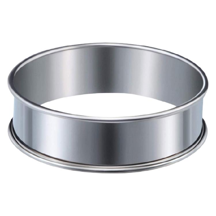 Easy Demold Baking Rings Tarts Molds Professional Stainless Steel Round Baking Rings Cake Mould for Tarts and Eggs