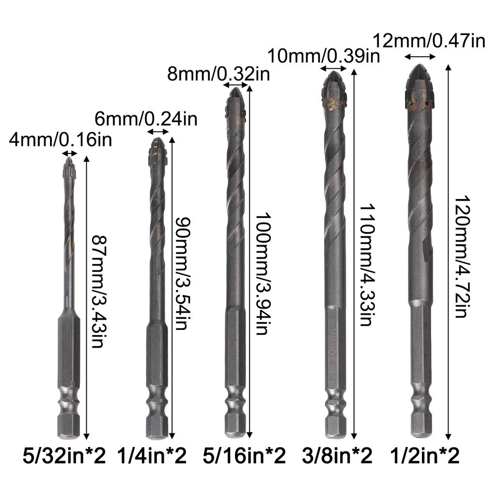 Multi Size Drill Set Eccentric Drill Bit For Home Renovation 10 Mm Drilling Tools For DIY Enthusiasts Milling Cutter