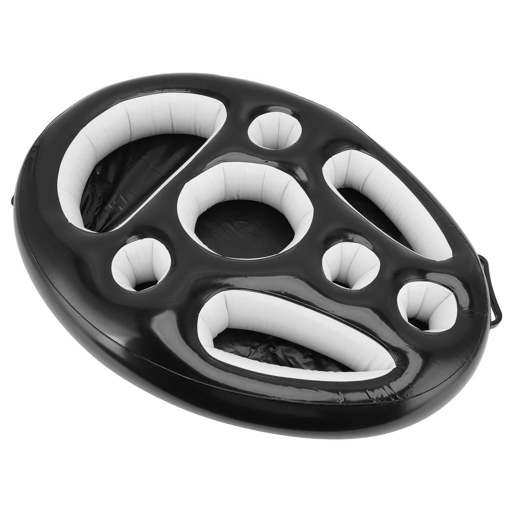 Inflatable Drink Holder PVC Floating Pool Tray Fruit Wine Mobile Phone Water Inflatable Ice Bed for