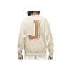 Jordan Logo Print Fleece Crew Neck Sweatshirt Men Sweatshirt Light-Yellow FD0594-206