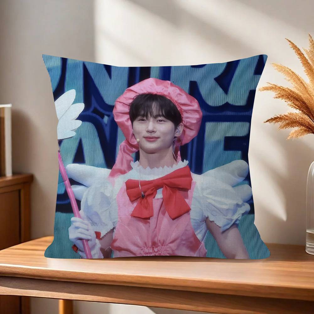 Korean Celebrity Byeon Wooseok   Pillowcase toon Gift Cushion Cover Bedroom Home Sofa Chair Seat Decor pillow case