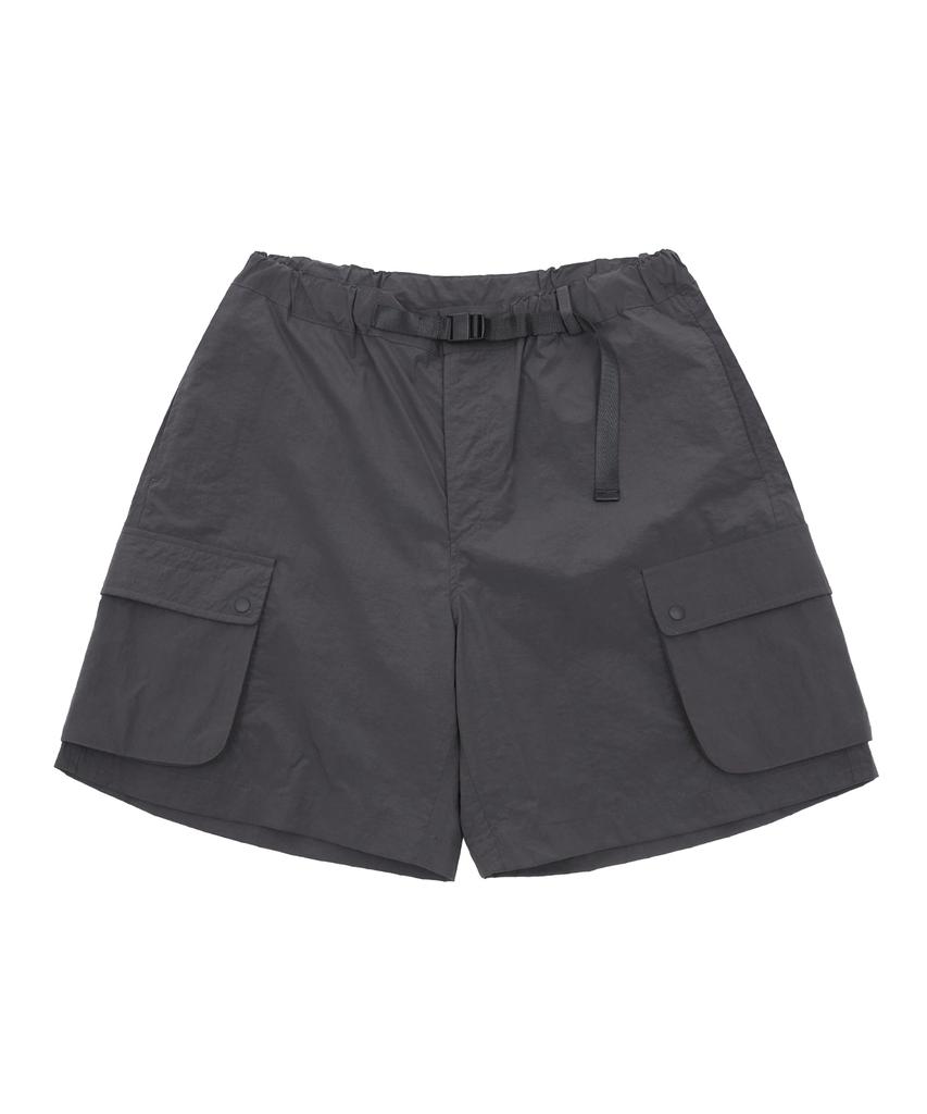 Haebeuopeudyuti Ruffle Compact Shorts (Dark Gray)