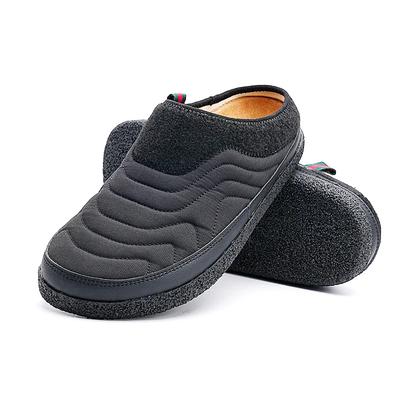 Winter Hausschuhe Herren Warme Pantoletten Langplüsch Haus Baumwollschuhe Herren Schlafzimmer Slipper Wasserdicht Indoor Pelz Hausschuhe Herren Große Größe 46