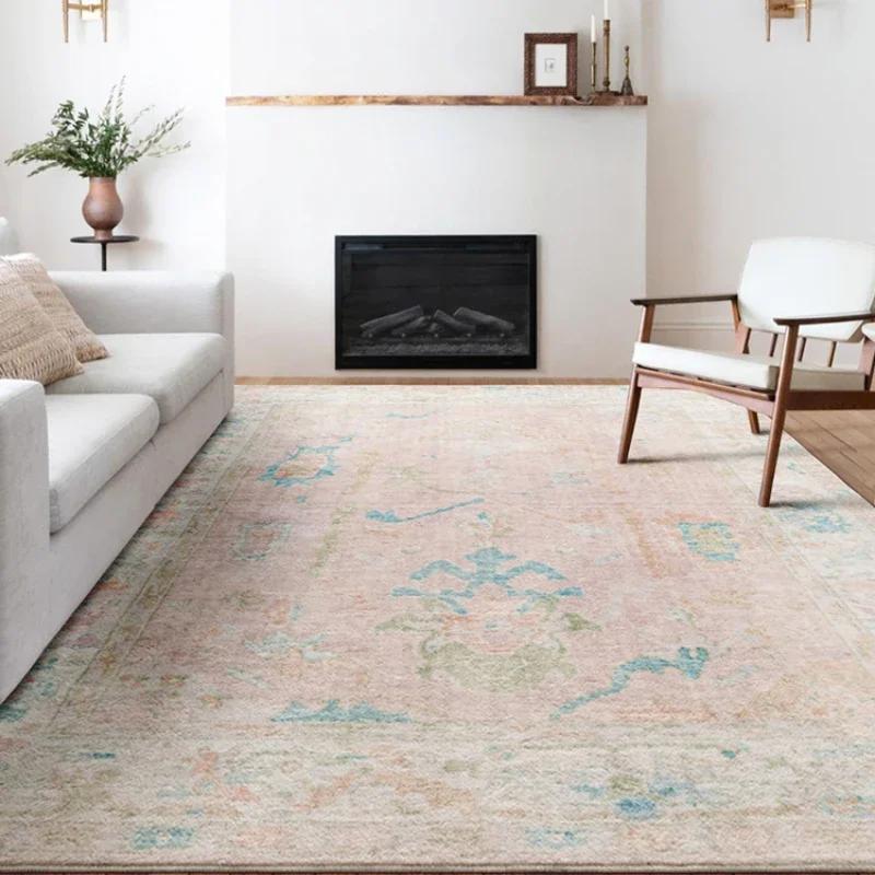Bohemian Style Carpets for Living Room Thickend Plush Bedroom Decor Retro Carpet Washable Lounge Floor Mat Fluffy Soft Study Rug