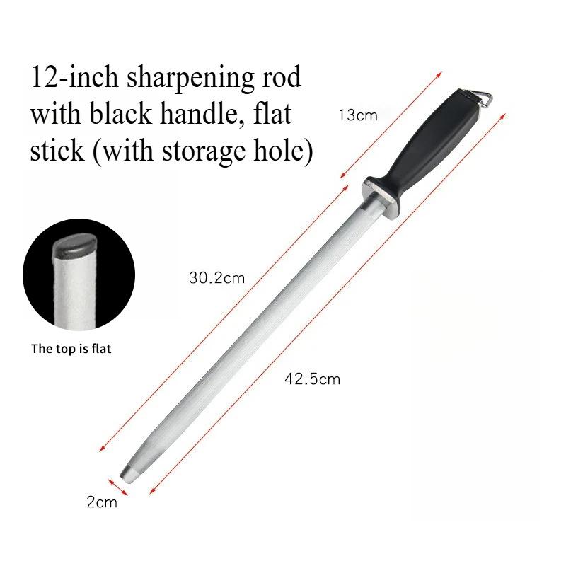Professional Grinding Tool Stick Stainless Steel Diamond Sharpening Honing Steel Knife Sharpener Rod