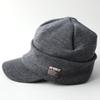 AVIREX Brim Knit Newsboy Work Military Watch Cap One Men's Fleece-Lined Cap, Cap, Cap, Style, Golf, (JP, Alphabet, Size, Charcoal)