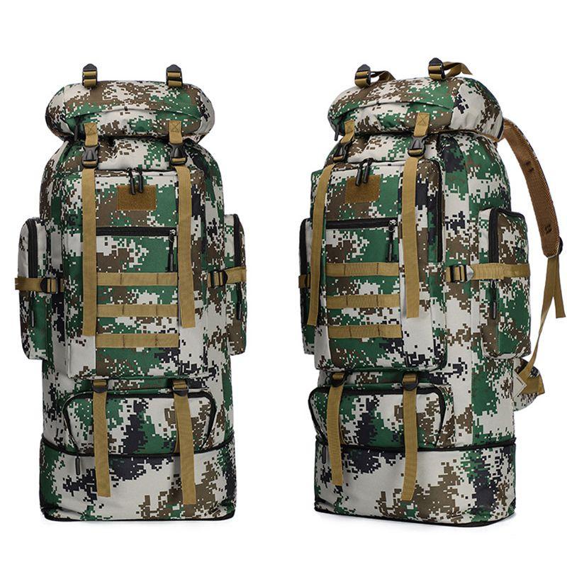 70l80l100loutdoor Rucksack Military Tactical Backpacks Camping Hiking Trek Bag