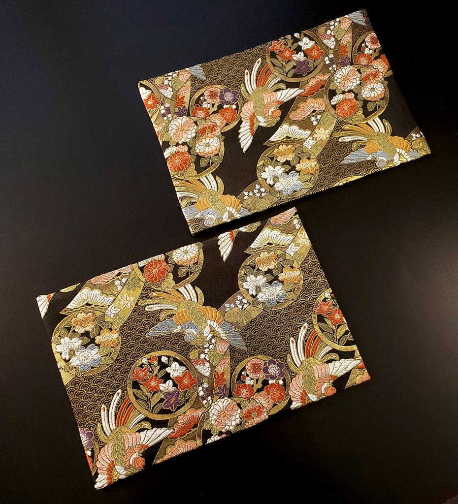 and ready to this Japanese gift for foreigners makes a great Set of two kimono and Japanese tea mats with an pattern Pre-packaged gift, gift!