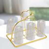 Kitchen Drain Cup Holder Glass Water Rack for Dining Living Room Style B