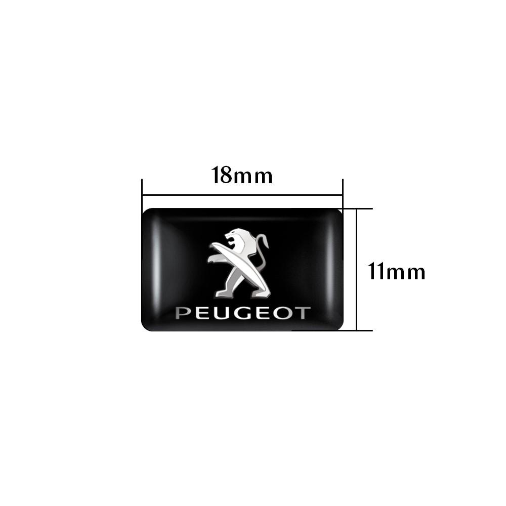 2026 Horká nálepka na auto 10/20 ks 3D epoxidový stylingový odznak emblém vnitřní samolepky Auto dekorativní pro Peugeot 206 3008 308 307 407 20