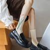 4 Pairs Women Floral Printed Socks Fashionable Versatile Cute Comfortable Sweat Absorbing Breathable Casual Mid Length Socks