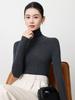 18G Soft Wool Women's Turtleneck Slim Fit Sweater, Autumn/Winter Knit Base Layer, Machine Washable