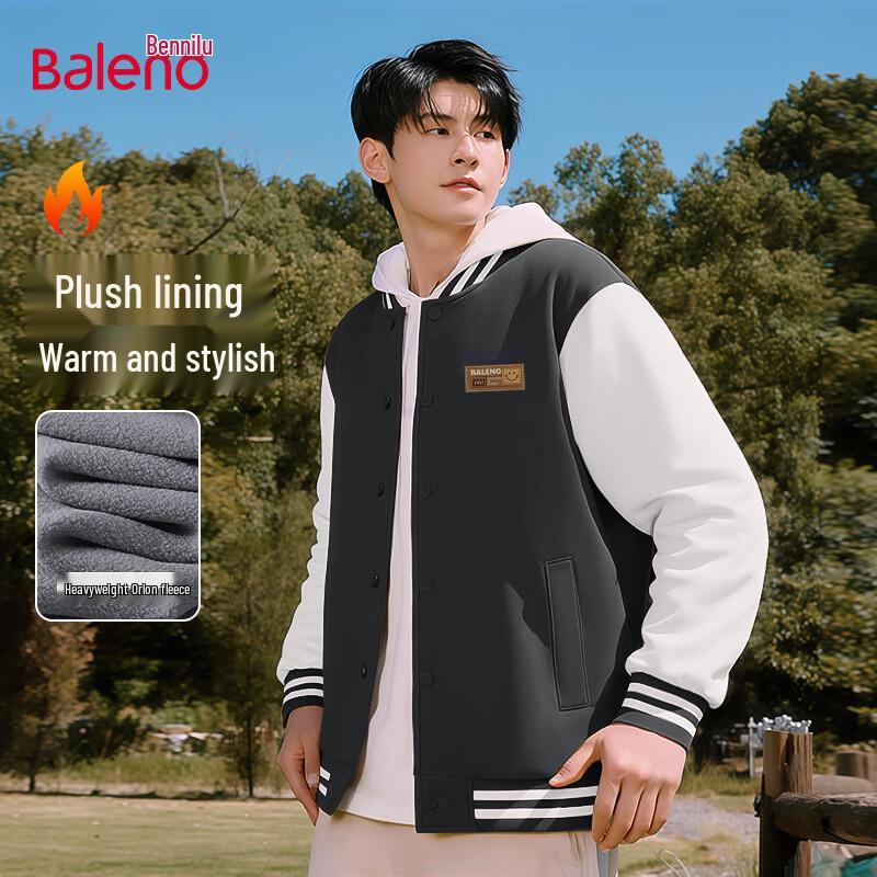 

Baleno Men s Fleece-Lined Baseball Jacket 3XL