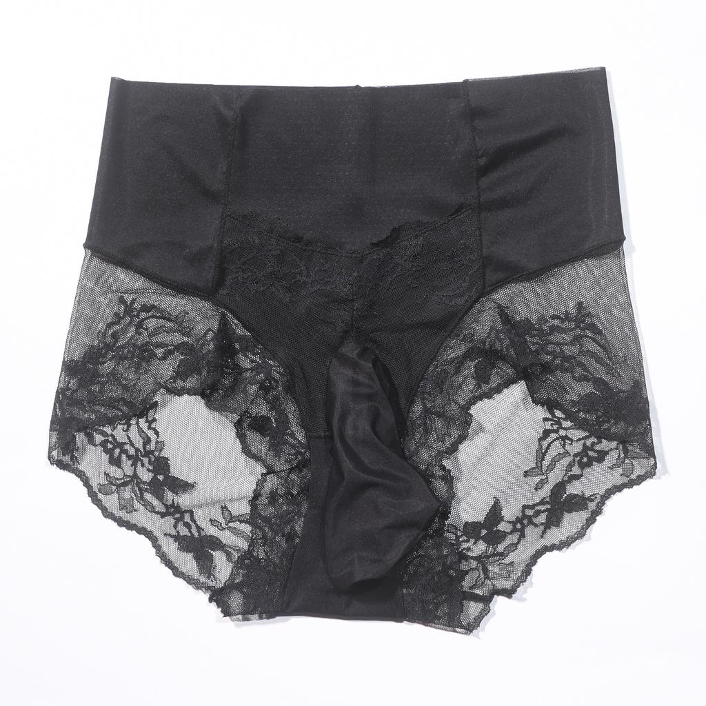 Complaint Kiss "Paris" Naked Sense Light Lace Panties Men's JJ Set Triangle Panties Light Luxury Middle Waist Transparent Sexuality
