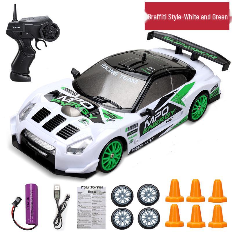 Huangbo 2.4G High-Speed RC Drift Car: Four-Wheel Drive, Rechargeable Remote Control Toy for Kids and Boys