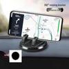 360° Rotating Silicone Car Mount for Mobile Phones
