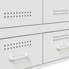 Highboard White 68x39x101.5 Cm Steel