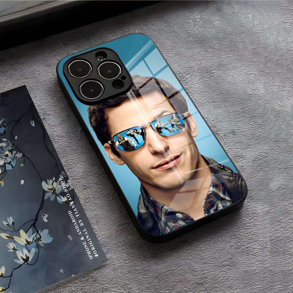 B-Brooklyn Nine-Nine 99 Handyhülle Für IPhone 17 Air 16 E Pro Max 15 14 13 Mini 12 Pro 11 Max Plus Schwarze Glasabdeckung