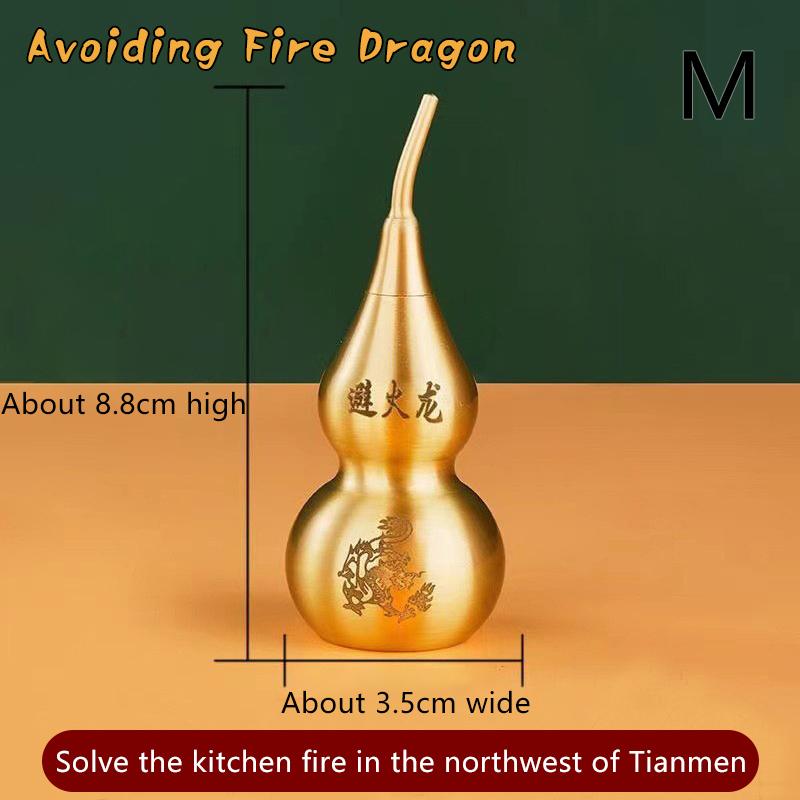 Brass Gourd Feng Shui Ornament With Tassel Feng Shui Decorative Collectible For Prosperity And Longevity Home Office Desk Decor