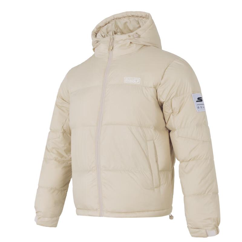Skechers Go Golf Series Hooded Zipper Warm Duck Down Jacket Unisex Outerwear P425U091-01LV XS