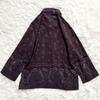 Used 45rpm paisley pattern shirt brown