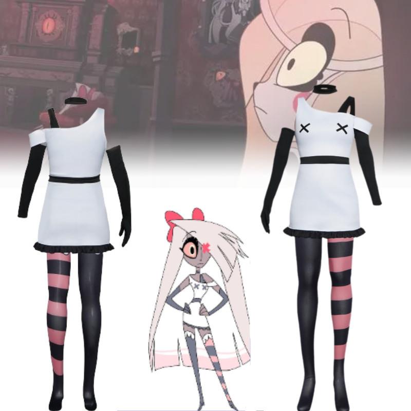 Vaggie Hell's Hotel Cosplay Costume For Women Soft Nini Fabric Evil Boss Vaggie