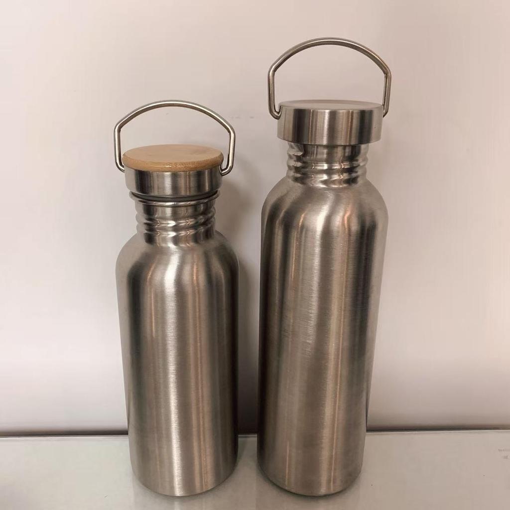 304 Stainless Steel Wide Mouth Sports Water Bottle - Portable, Single Layer & Large Capacity for Outdoor Use