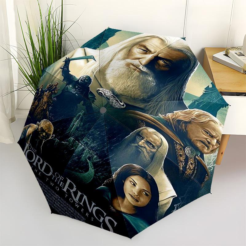 

1pc The Lord of the Rings: The Two Towers Umbrella with Plastic Handle,Suitable for All Seasons Travel Outdoor Multi-functional UmbrellaDCS164