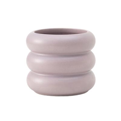 Ceramic Flower Pot Creative Storage Case Birthday Gifts Decorative Vase Modern Plant for Office