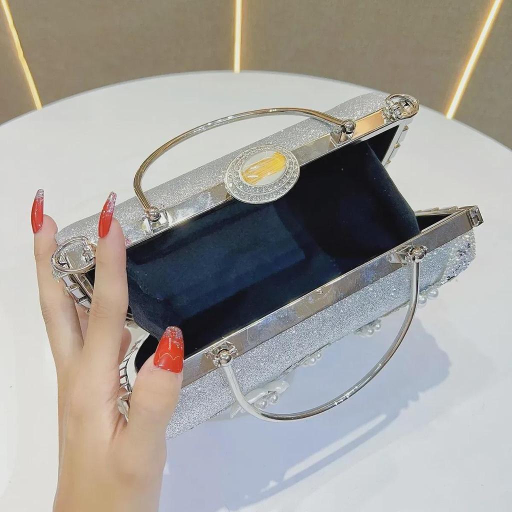 Elegante Cross-Border-Handtasche für Damen: Prinzessinnen-Abendtasche für Bankette, Abendgarderobe, als Schultertasche und als Kuriertasche