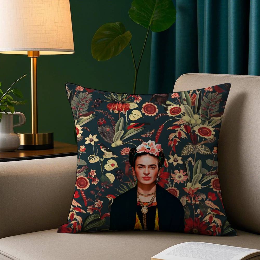 

Painting FFridaS Art Pillow Case Short Plush Print Cushion Cover Square Throw Pillow Covers Sofa Home Decor 30x30cm