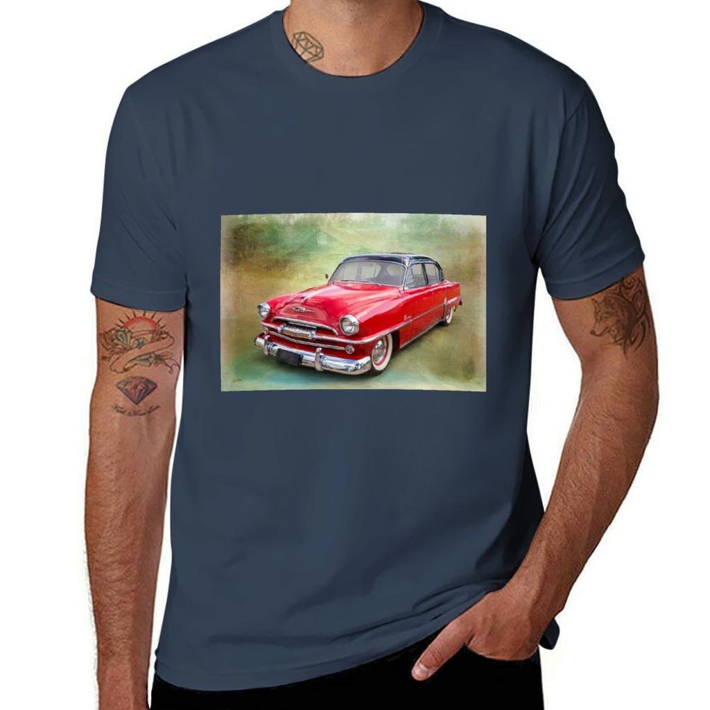 1954 Plymouth TShirt Casual Basic Street Style TShirt