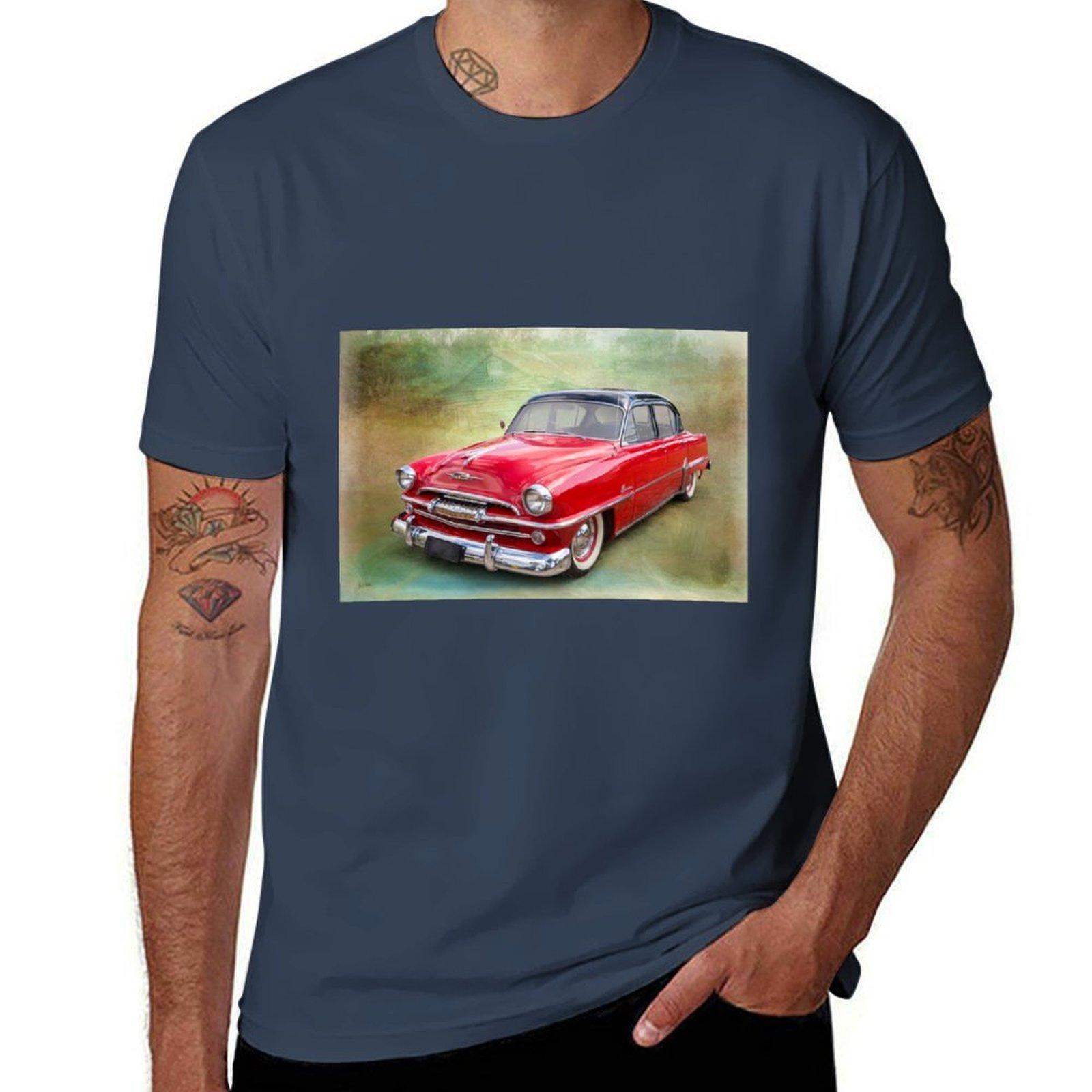 1954 Plymouth TShirt Casual Basic Street Style TShirt S