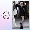 Black Gothic Bat Dress Clothing Vampire Costume Witch Costume