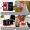 Phone Case for iPhone 17 16 Pro Max 15 Plus 14 13 Plus 12 Pro Max Bling Leather Phone Case with Lanyard Flip Wallet Stand Cover