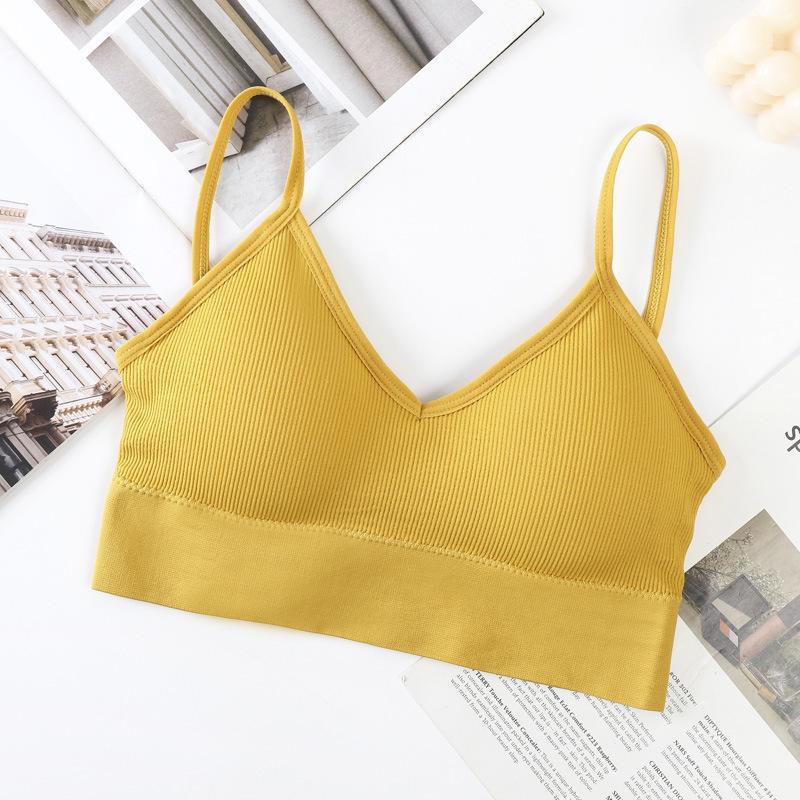 Seamless U-Shaped Back Cross Bra: Steel-Free, Sexy, Solid Color, All-Match Women's Bottoming Underwear