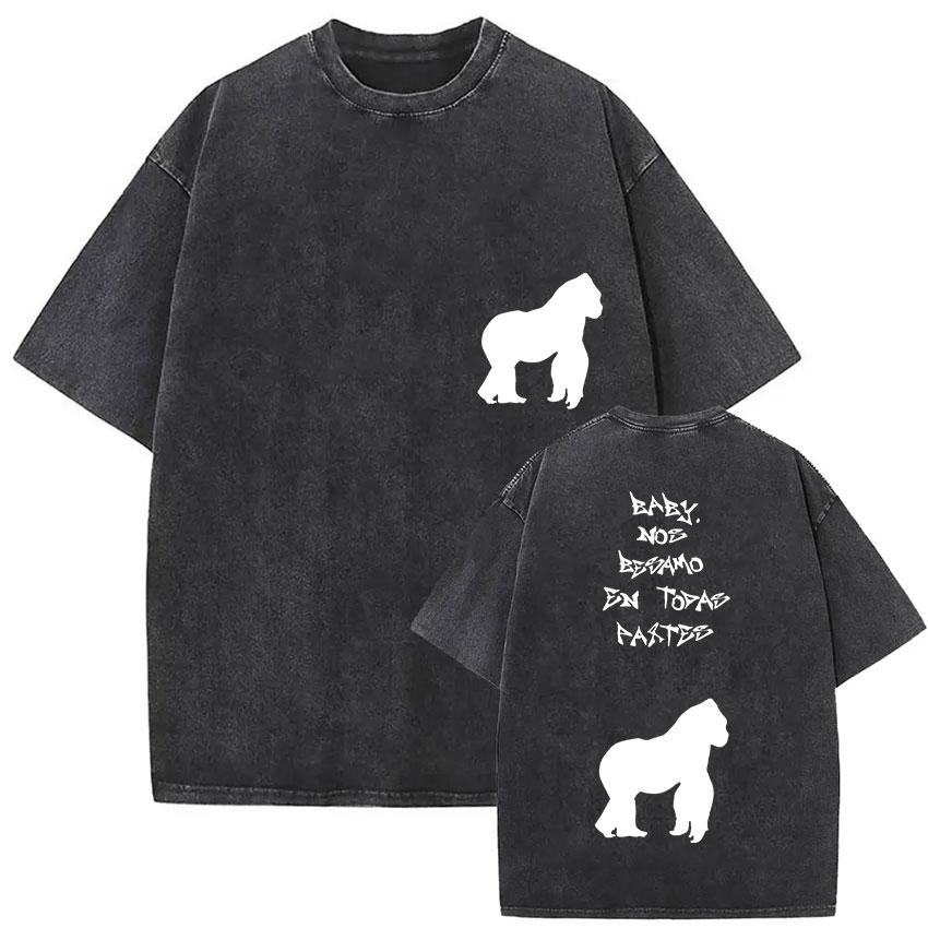 Vintage Washed Rusowsky Daisy Tour  Fans T Shirt Men Women Hip Hop Fashion Clothing Short Sleeve Tshirt Pure Cotton Tshirts S