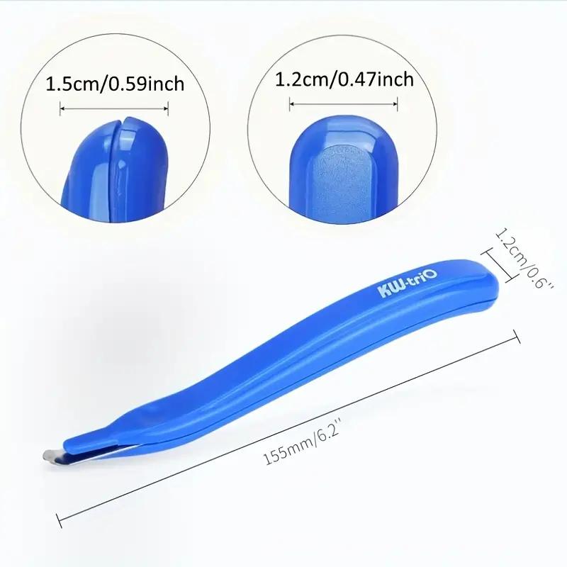 Mini quitagrapas, herramienta de extracción de grapas extraíble, suministros de encuadernación, portátil, con menor esfuerzo, cabezal magnético estacionario, extractor extraíble de metal de mano