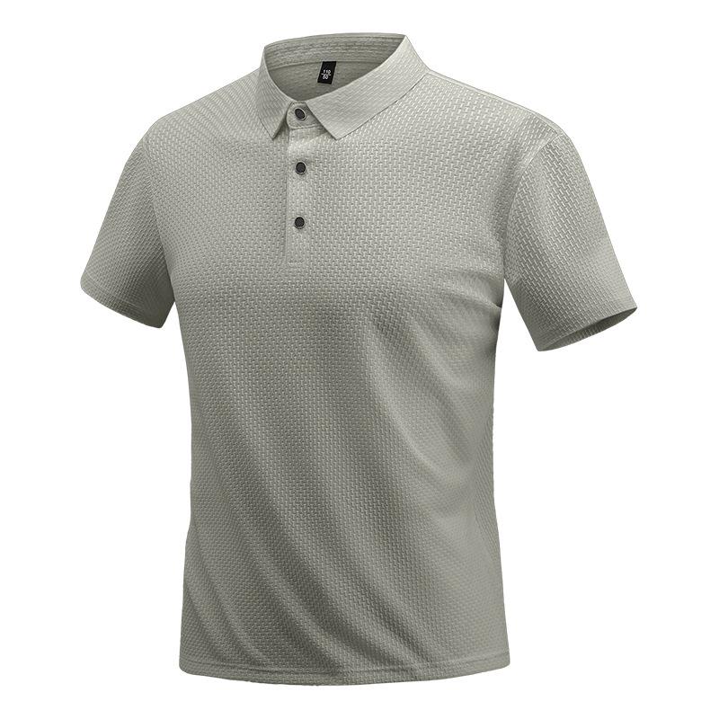 Men's Short Sleeved Casual, Comfortable, Loose, Simple, Versatile, Skin Friendly, Soft, Summer Thin Polo Shirt