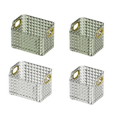 Desktop Diamond Grain Cosmetic Storage Box Multifunction Storage Organizer Supplies Teenager Girl Makeup Lipstick