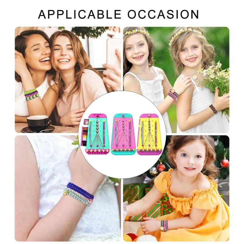 Freundschaftsarmband-Maker-Set Fördert Kreativität und Handfertigkeit für Einzigartige Designs für Kinder und Anfänger