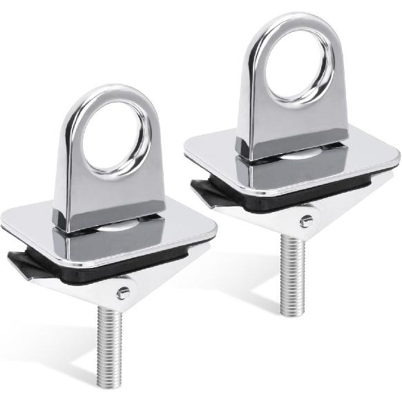 05649/5648 Universal Stake Pocket Anchor Points For Pickup Trucks 2-Pack Chrome Plated