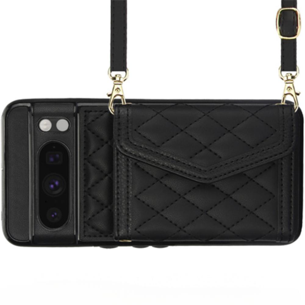 

Держатель слота для карт RFID-блокировки, чехол из искусственной кожи для Google Pixel 9 8 Pro 8A 6A, сумка-кошелек через плечо, чехол для телефона Google Pixel 8A