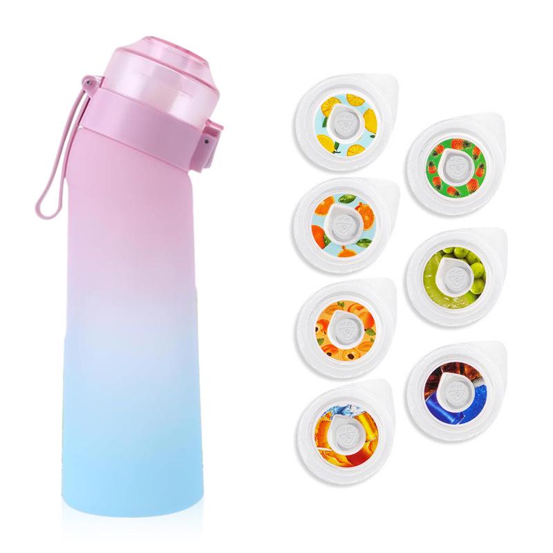 

Міжнародна пляшка для води з ароматизованою соломинкою Tritan - 0 цукру, 0 калорій, креативний дизайн для спорту на відкритому повітрі 650ml Tritan Material Body