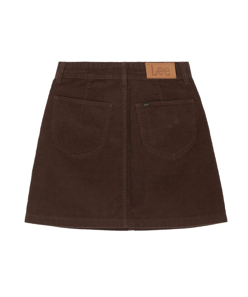 Lee Corduroy Mini Skirt Brown